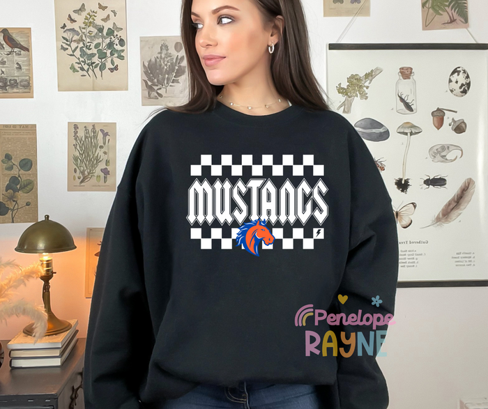 Checkered Mustangs