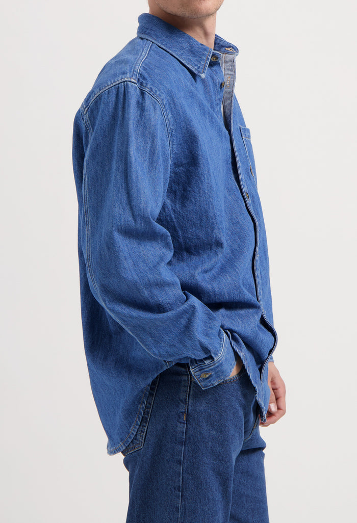 Chris Denim Shirt - Medium Stone - 25