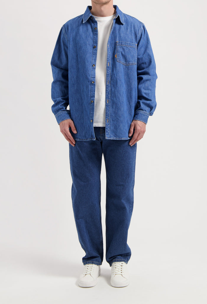Chris Denim Shirt - Medium Stone - 25
