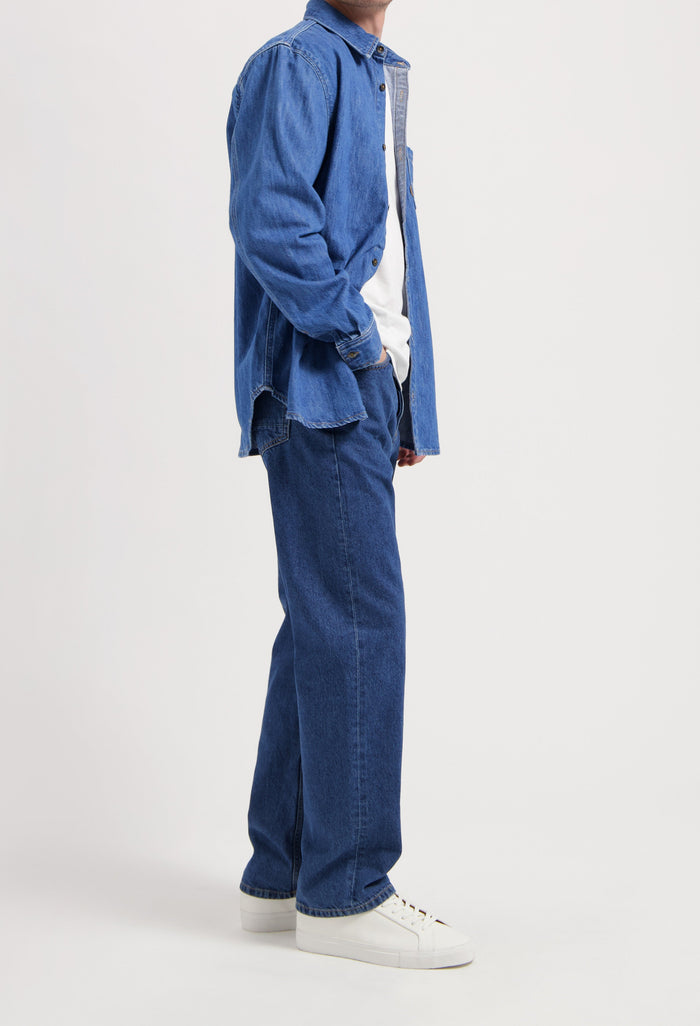 Chris Denim Shirt - Medium Stone - 25