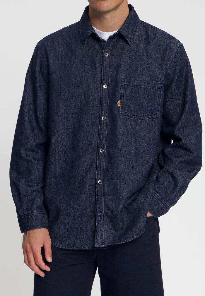 Chris Denim Shirt - Medium Stone - 26