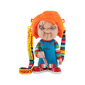Molded plastic Chucky popcorn bucket featuring the killer doll in his classic striped shirt and overalls