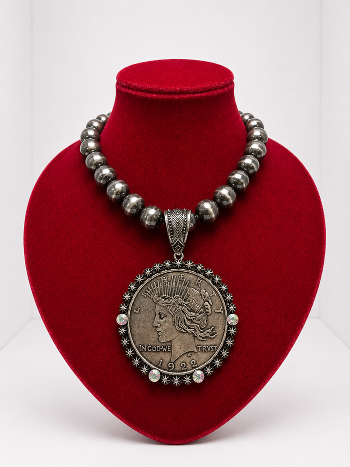 Chunky Coin Navajo Necklace