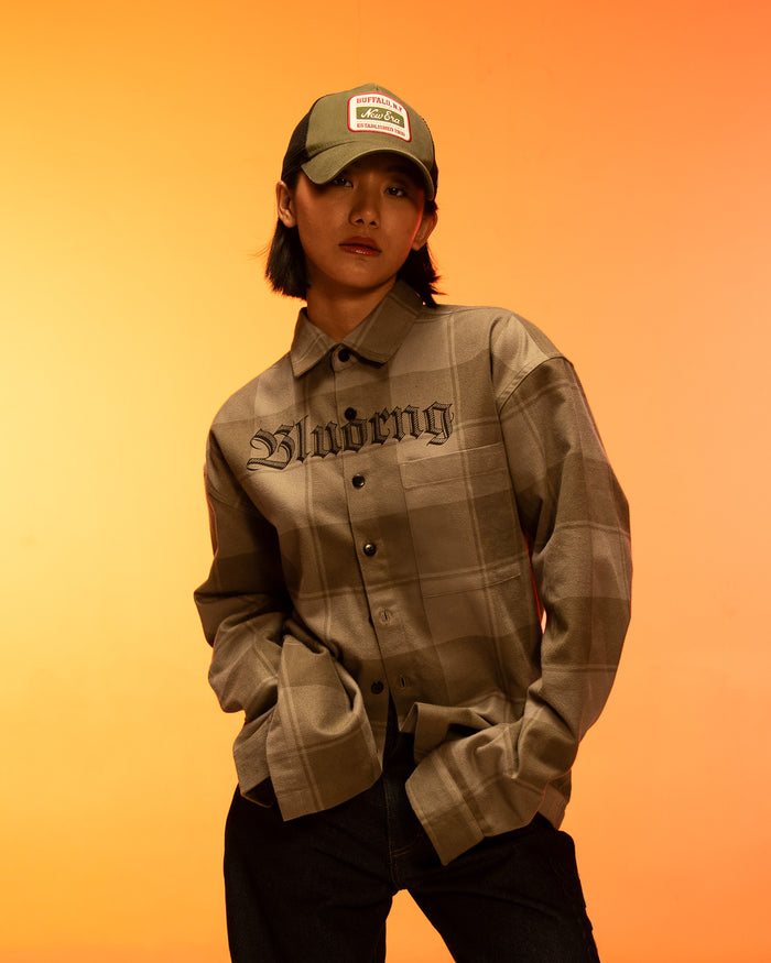 Clay Plaid Shacket