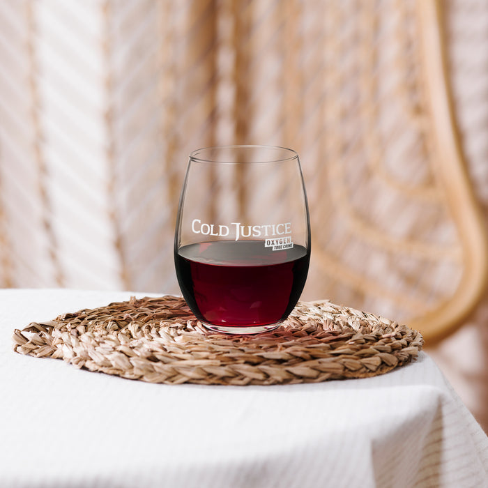 Cold Justice official drinkware wine glass