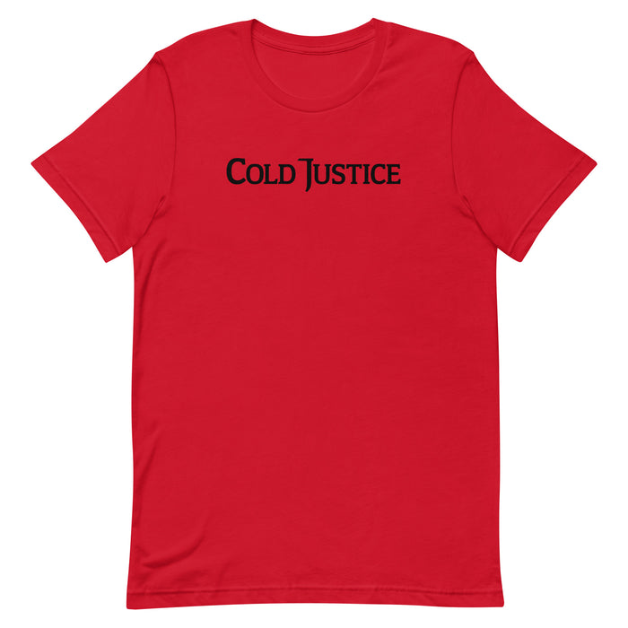 Cold Justice Logo T-Shirt in Dark Grey Heather