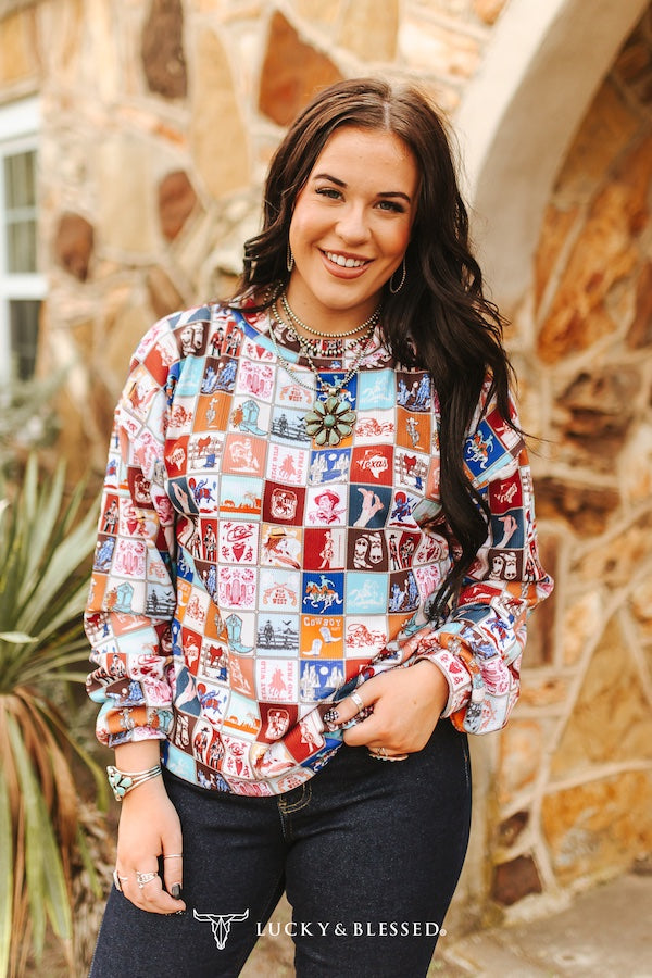 Collage Printed Top