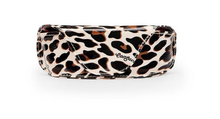 Consuela Mona Brown Leopard Sunglass Case 9108