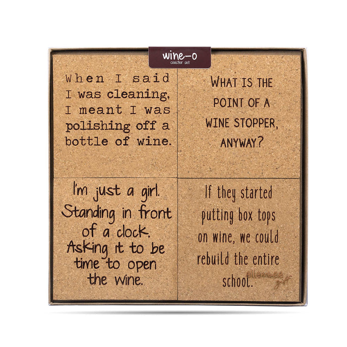 Cork Coaster Set