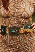Cowhide Leather Rectangle Belt