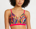 Cuzco Print Mesh and Satin Bralette