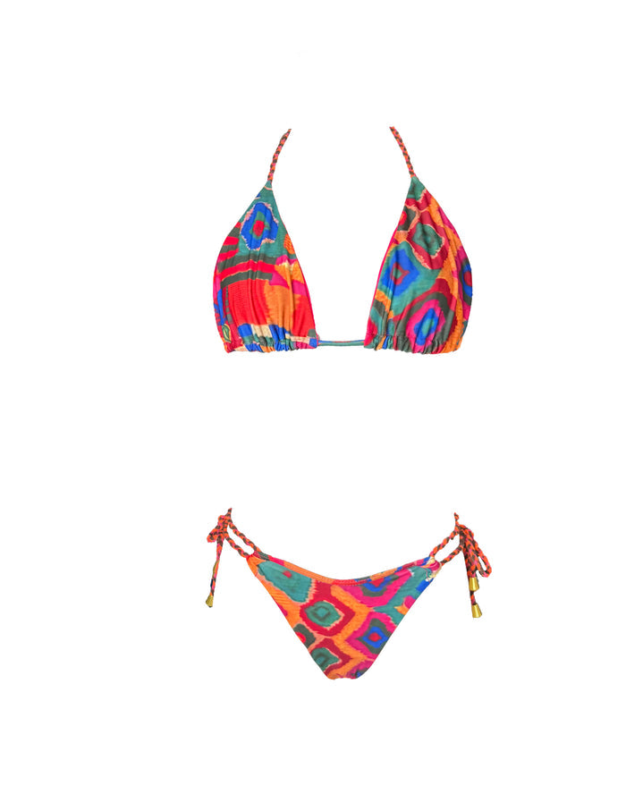 Cuzco Printed Triangle Bikini