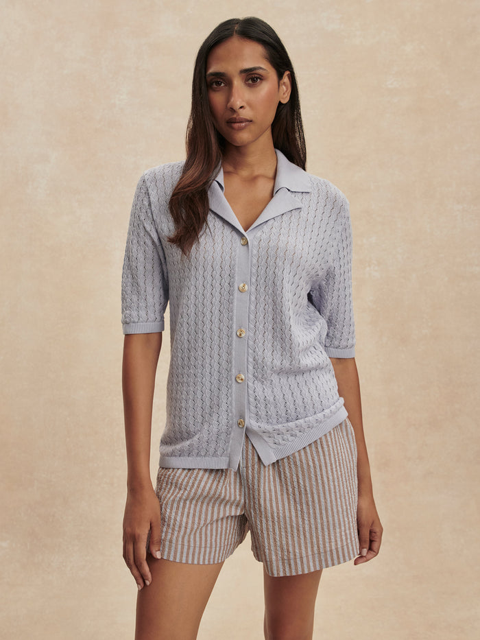Cocoa Blue Stripe