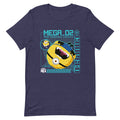 Heather midnight navy t-shirt featuring vibrant Minions graphics from Despicable Me 4 on the front chest