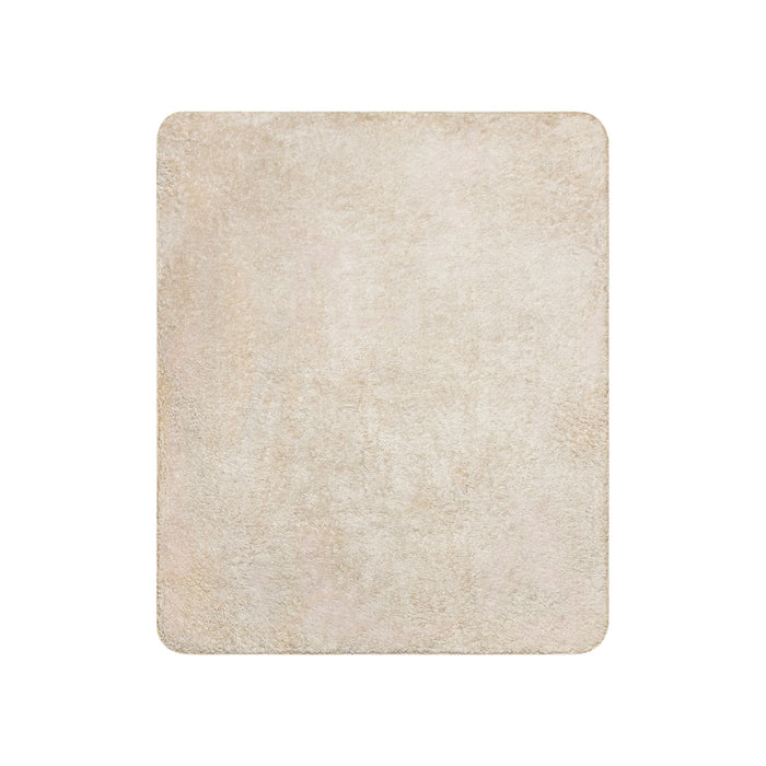 Close-up angle highlighting the stitched edge and plush fabric construction