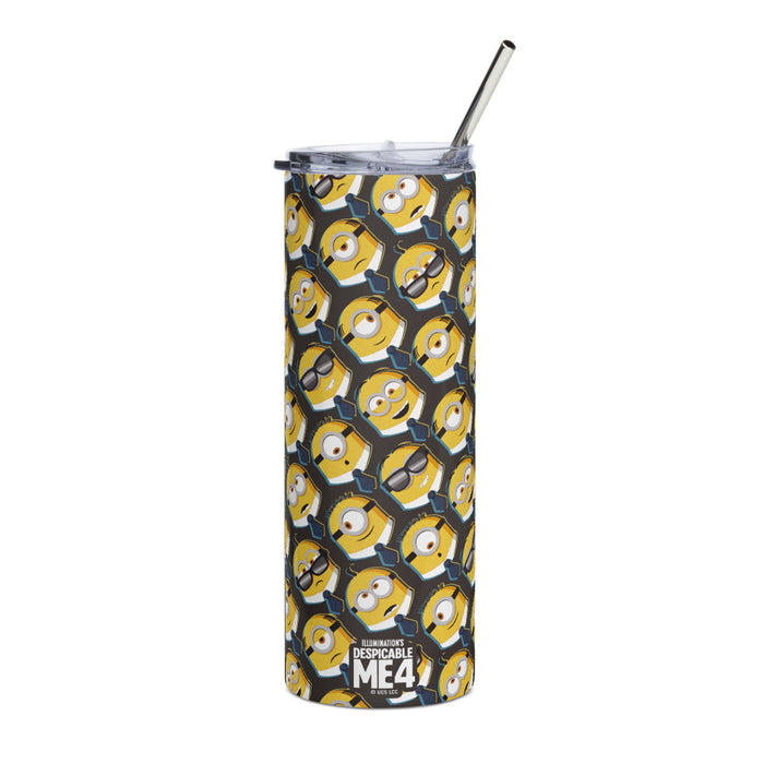 Despicable Me 4 Minions 20 oz stainless steel tumbler with glossy finish and playful character graphics