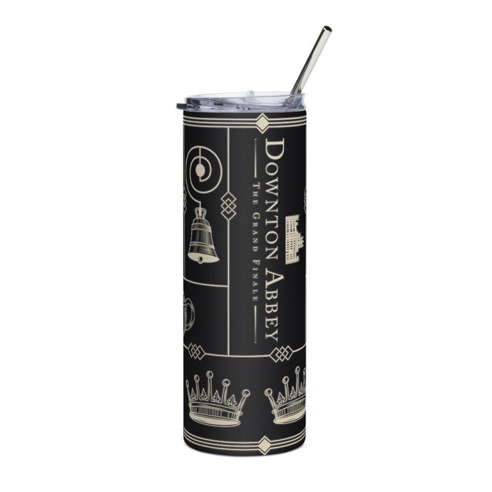 Lifestyle view of the 20 oz drinkware tumbler resting on a flat surface, ready for everyday use