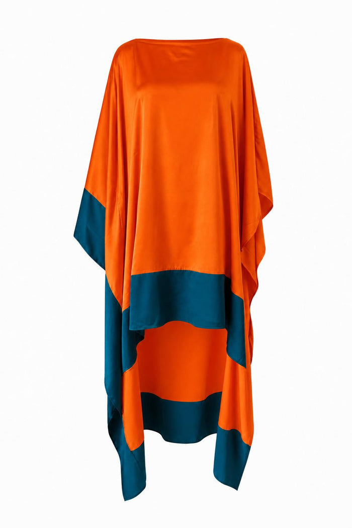 Edge Satin Hi-Low Caftan