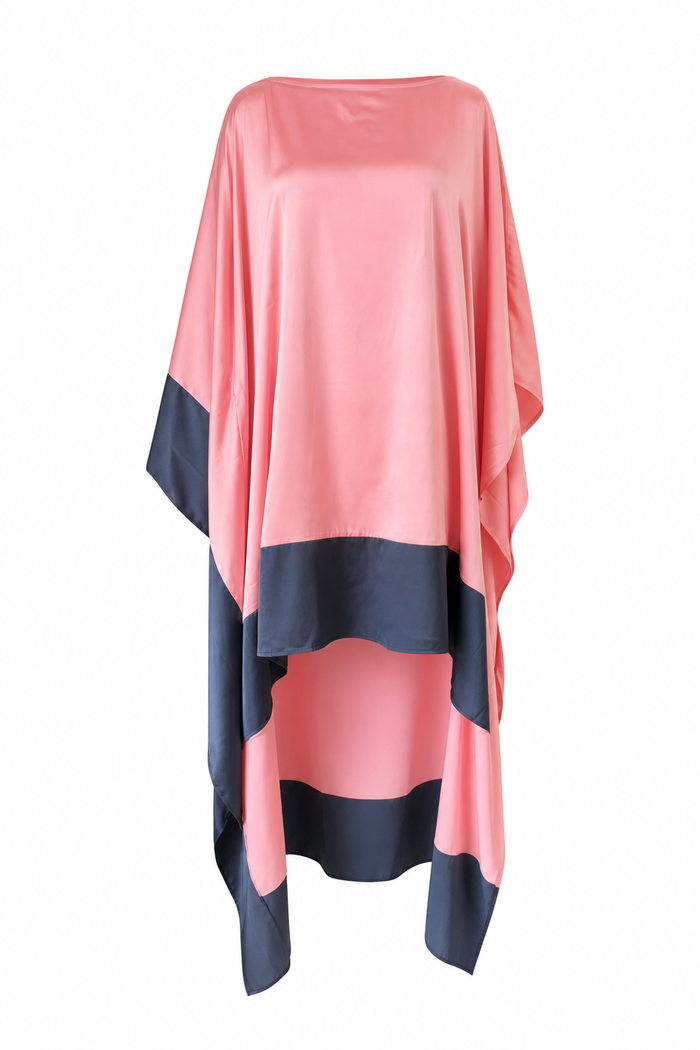 Edge Satin Hi-Low Caftan