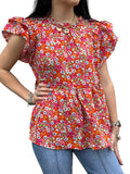 Emily Floral Babydoll Top