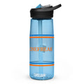 Fandango Cinefreak Camelbak water bottle in blue, featuring the bold Cinefreak text graphic across the body
