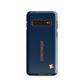 Fandango Cinefreak Samsung phone case angled front view showing the bold graphic design