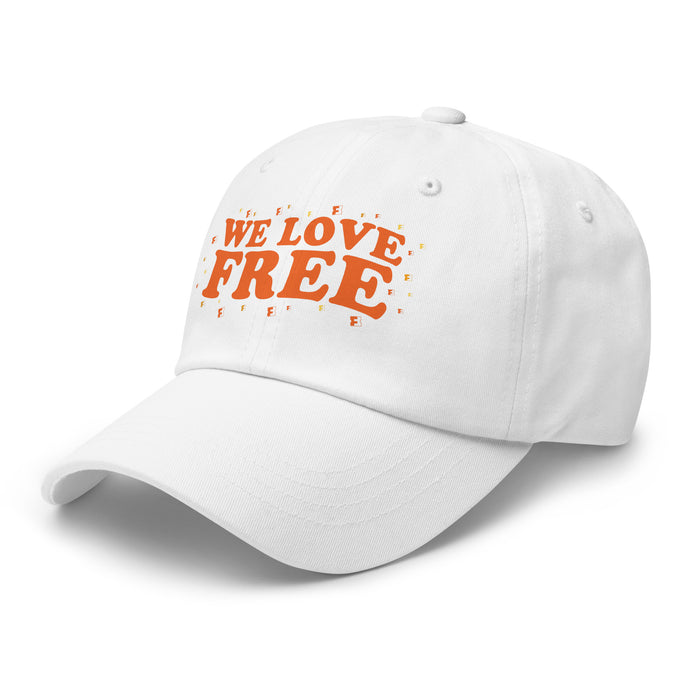 Fandango Dad Hat Whimsical We Love Free side profile