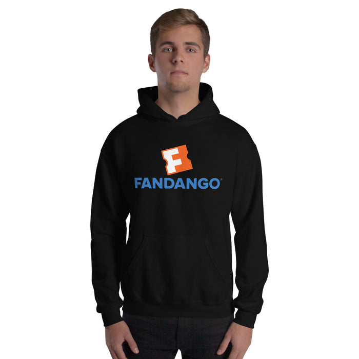 Back view of the plain black hoodie with a comfortable fit