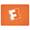 Fandango sherpa blanket folded neatly to show the ultra-soft texture and printed logo