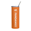 Fandango stainless steel tumbler in glossy finish with the official Fandango logo