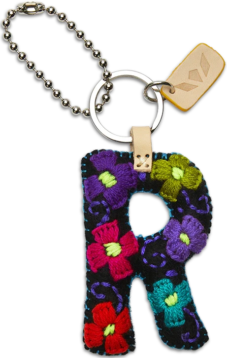 FELT ALPHABET CHARM - BLACK