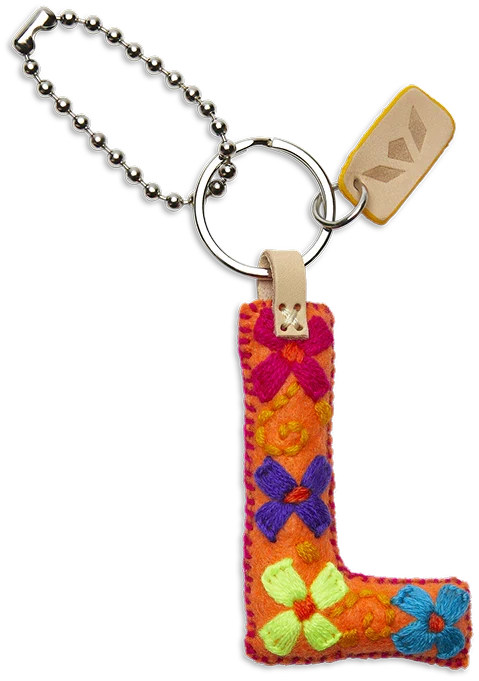 FELT ALPHABET CHARM - ORANGE