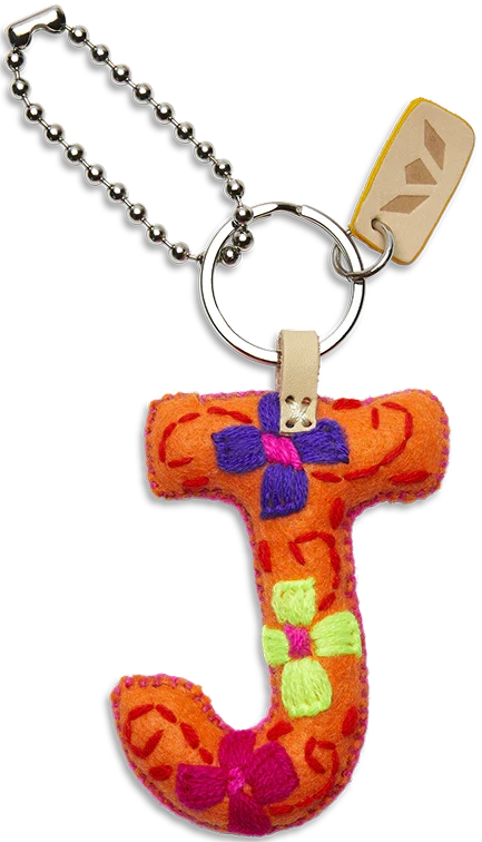 FELT ALPHABET CHARM - ORANGE