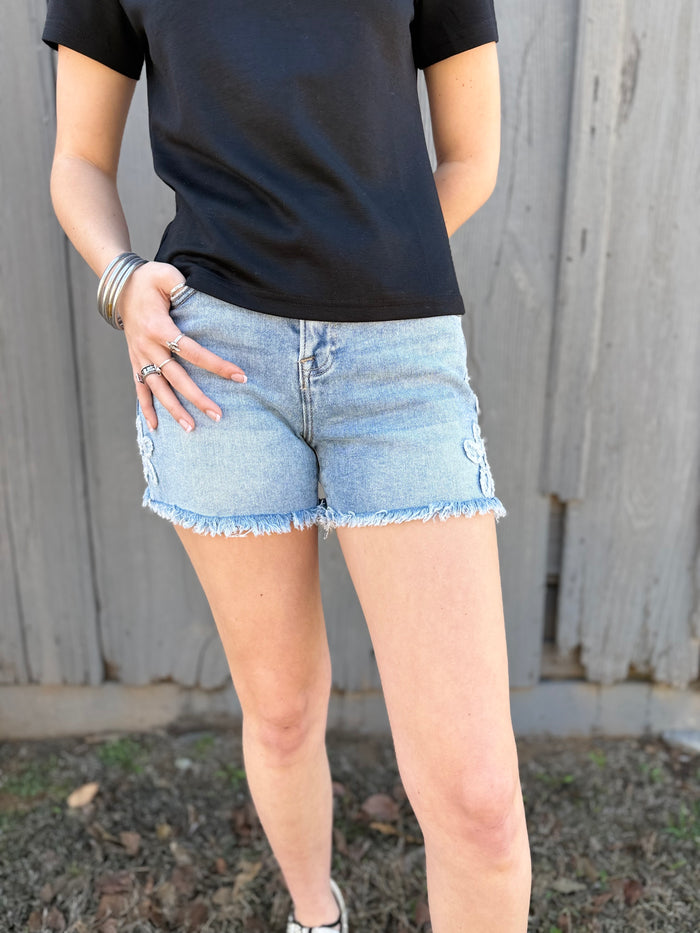 Floral Patch Shorts