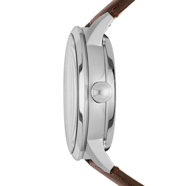Fossil Townsman Automatic Brown Leather Watch