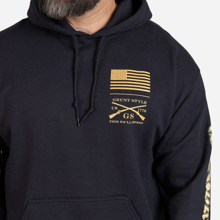 Grunt Style Freedom Over Tyranny Hoodie - Black artwork