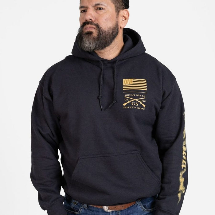 Grunt Style Freedom Over Tyranny Hoodie - Black artwork