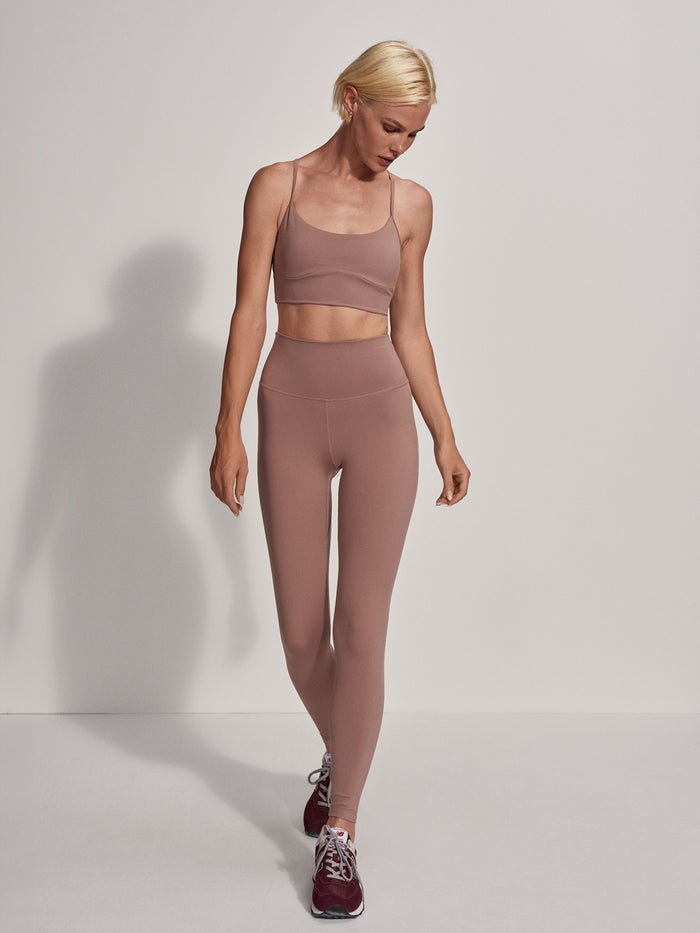 Antler|Front view of the FREESOFT EMMIE BRALETTE in Antler, showcasing soft knit fabric and bralette silhouette.