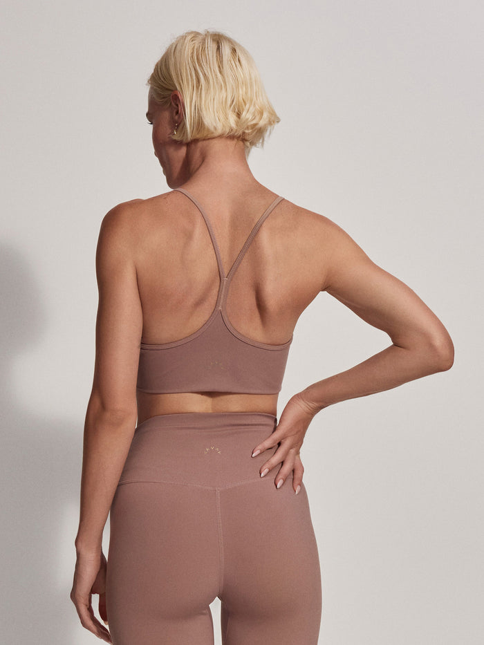 Antler|Front view of the Emmie Bralette in Antler with FREESOFT fabric, a soft, seamless bralette.