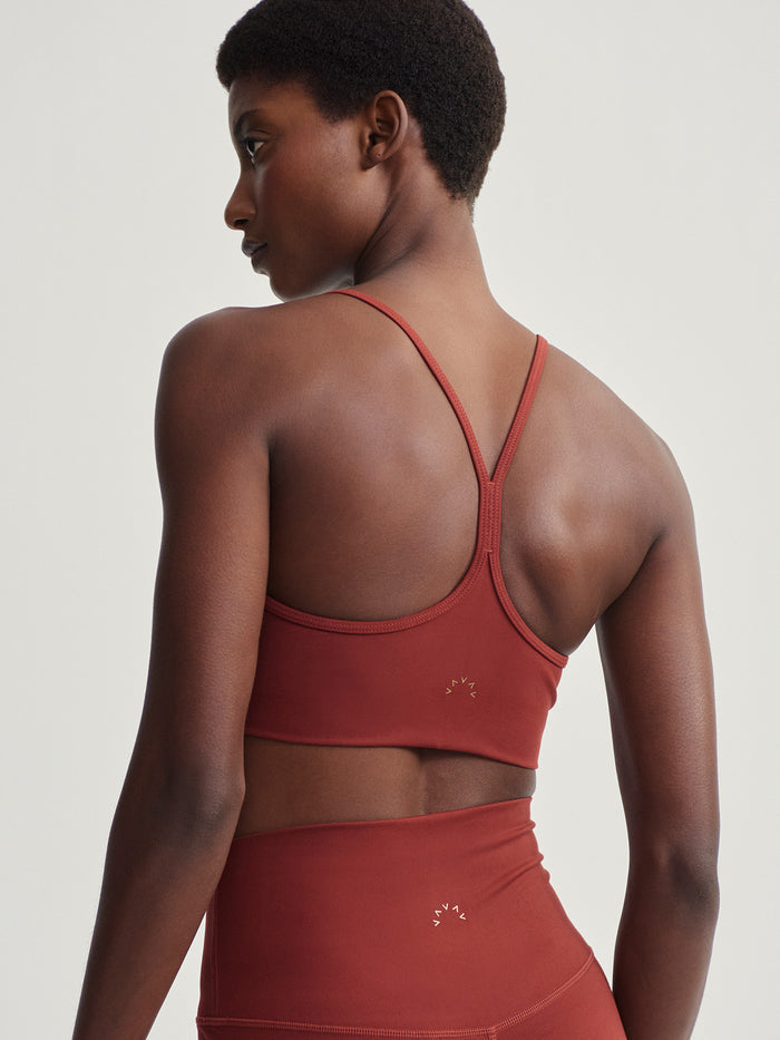 Russett Brown|Front view of FREESOFT EMMIE BRALETTE in Russett Brown, a soft, comfortable bralette.