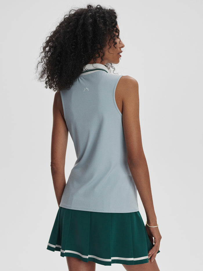 Celestial Blue|FRITTON PERFORMANCE TANK in Celestial Blue, front view of a sleeveless athletic top.