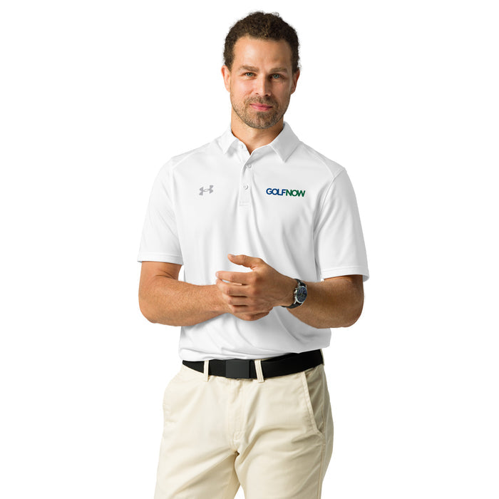 GolfNow Under Armour Men's Polo in Navy front view