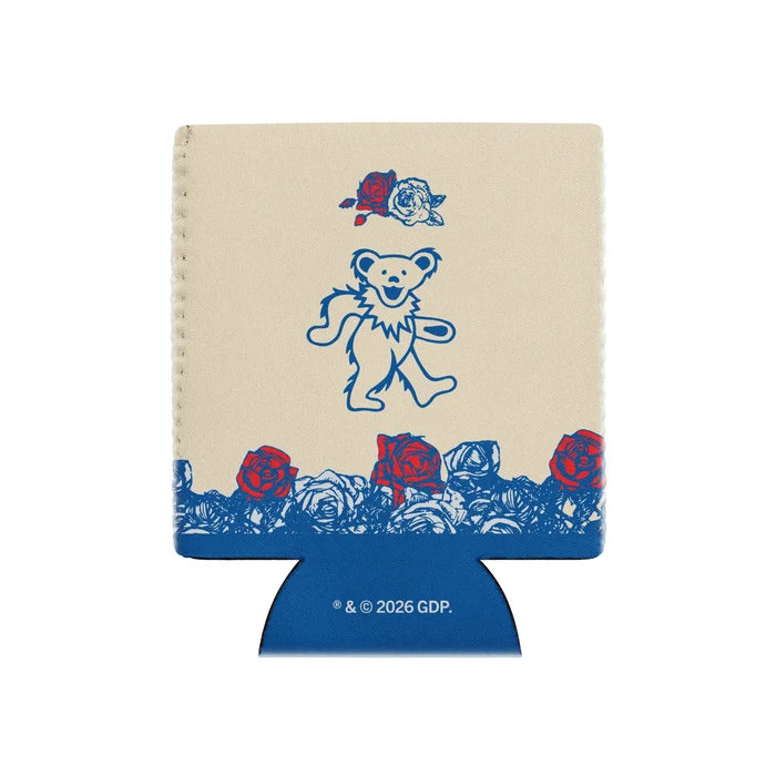 Neoprene Grateful Dead drink cooler for regular and slim cans