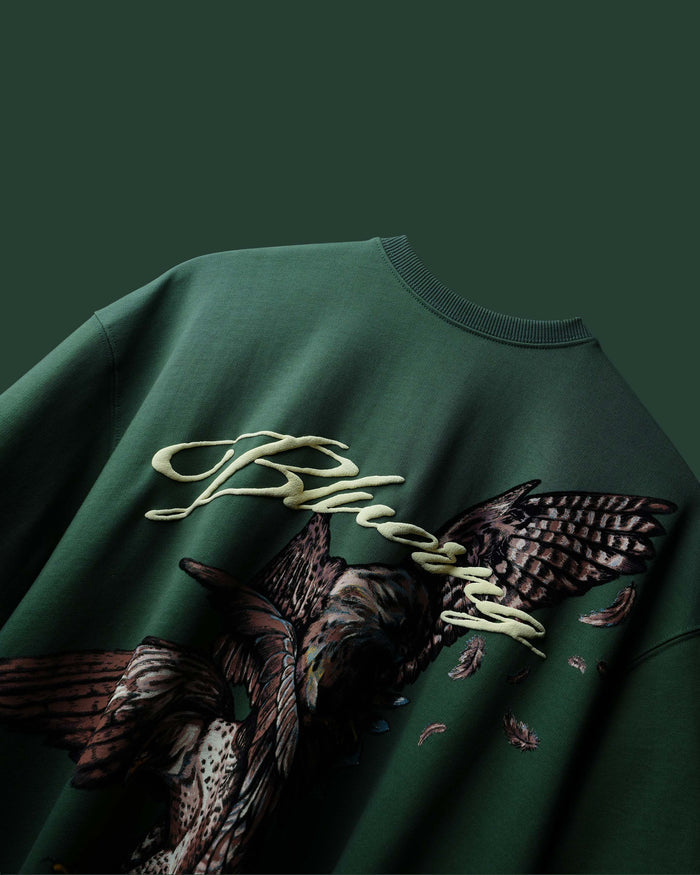 Green Alpha Descent T-Shirt - High GSM