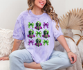 Green & Purple coquette- Comfort Colors Tee