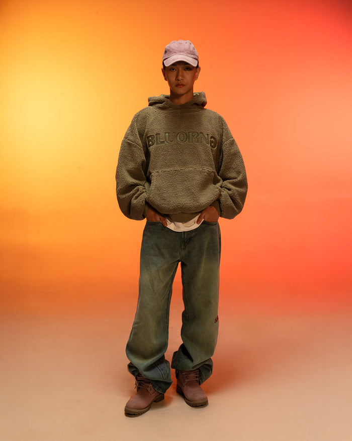 Green Sherpa Hoodie