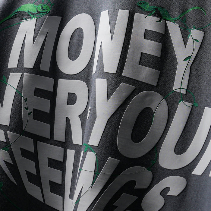 Grey Materialistic streetwear T-Shirt
