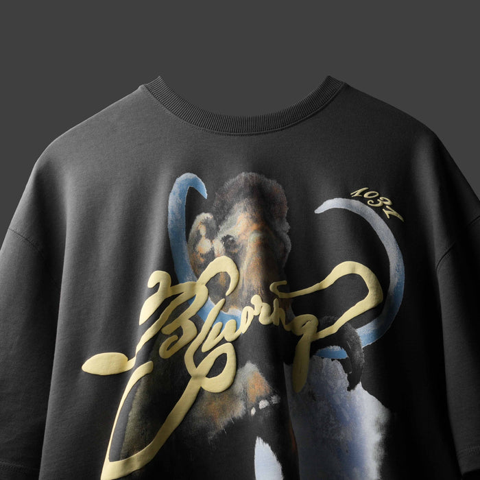 Crew Neck Grey Mammoth T-Shirt