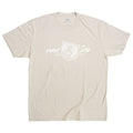 Beige t-shirt with a white graphic of a roaring bear head and "FIRST LITE ESTP. 2007" text.