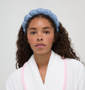 Hill House x Wet Brush Terry Scalloped Headband - Cornflower Ditsy Thistle